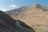 Ladakh - the confluence of the Zanskar river in the Indus valley 